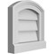 Ekena Millwork Arch Top Surface Mount PVC Gable Vent: Functional, w/ 2"W x 2"P Brickmould Sill Frame, 12"W x 12"H GVPAR12X1203SF - alternate 4